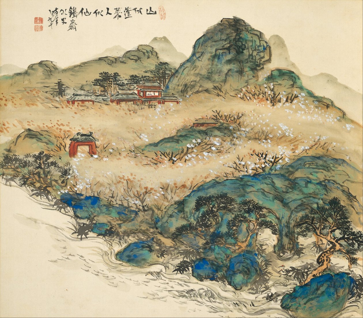 Mt.Penglai (De udødeliges bjerg) af Tomioka Tessai