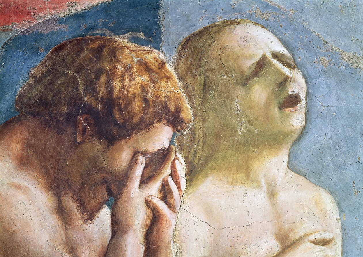 Adam og Eva forvist fra paradis, ca. 1427 (detaljer) (se også 30029, 200134, 200135) af Tommaso Masaccio