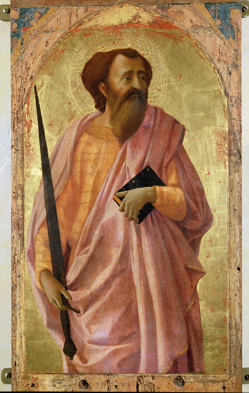 St. Paul, 1426 (tempera på panel) af Tommaso Masaccio