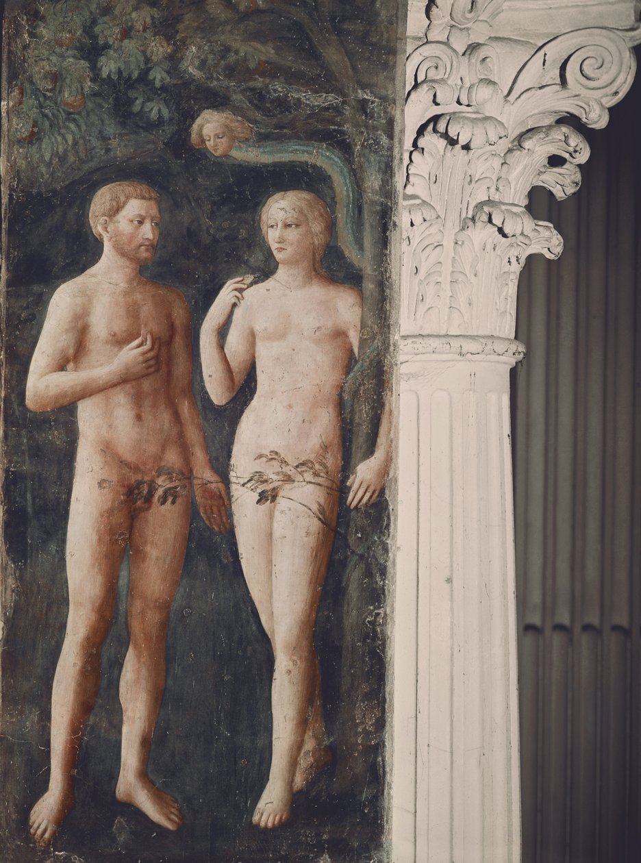 Adams og Evas fristelse, ca.1423-25 af Tommaso Masolino da Panicale