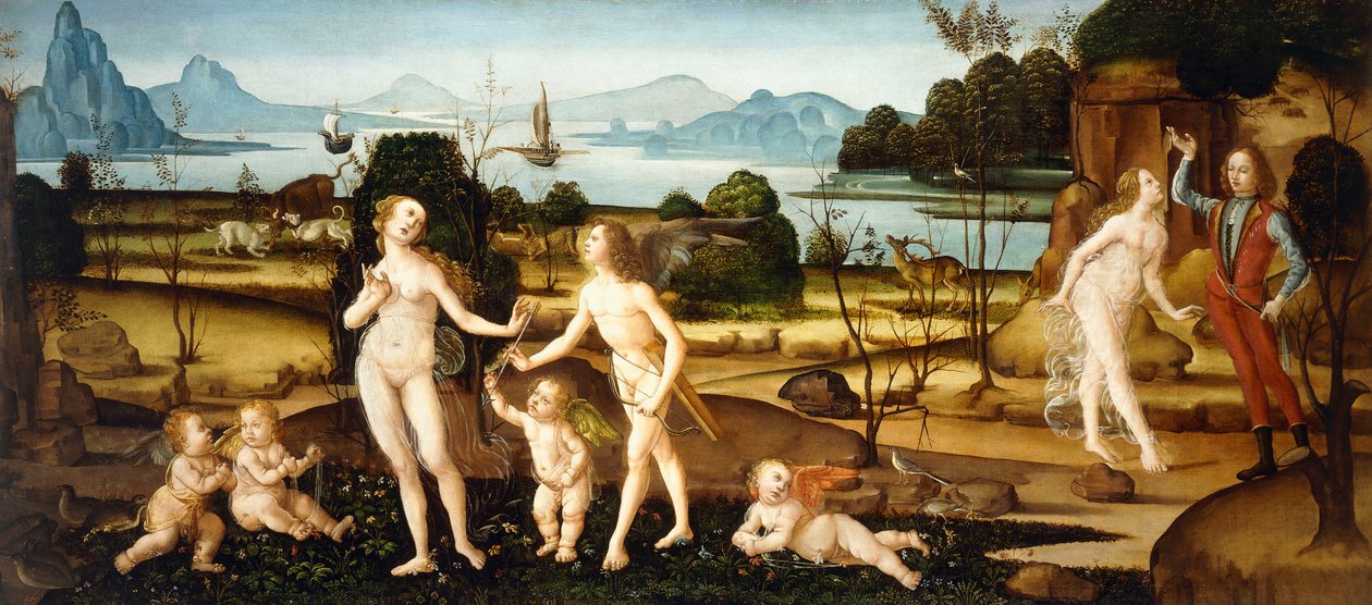 Venus og Adonis af Tommaso Aldrovandini