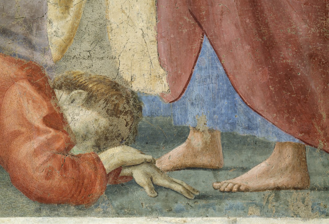 St. Peter, der distribuerer kirkens fælles goder, og Ananias