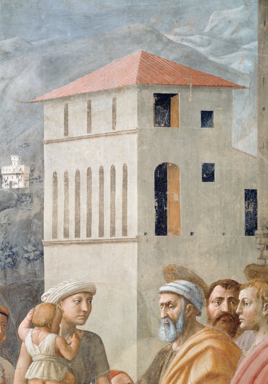 St. Peter, der distribuerer kirkens fælles goder, og Ananias