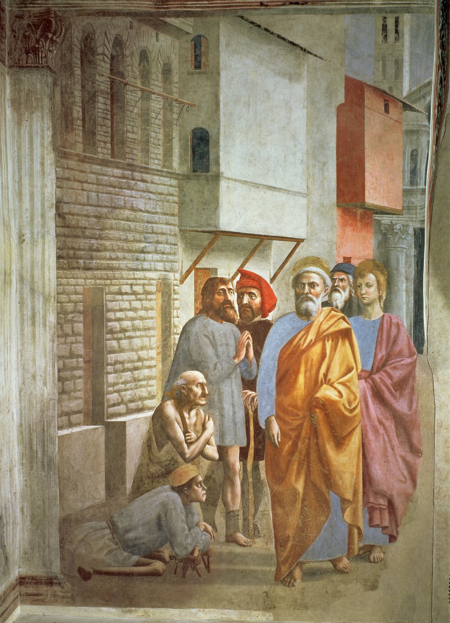St. Peter helbreder med sin skygge, ca. 1427 af Tommaso Masaccio