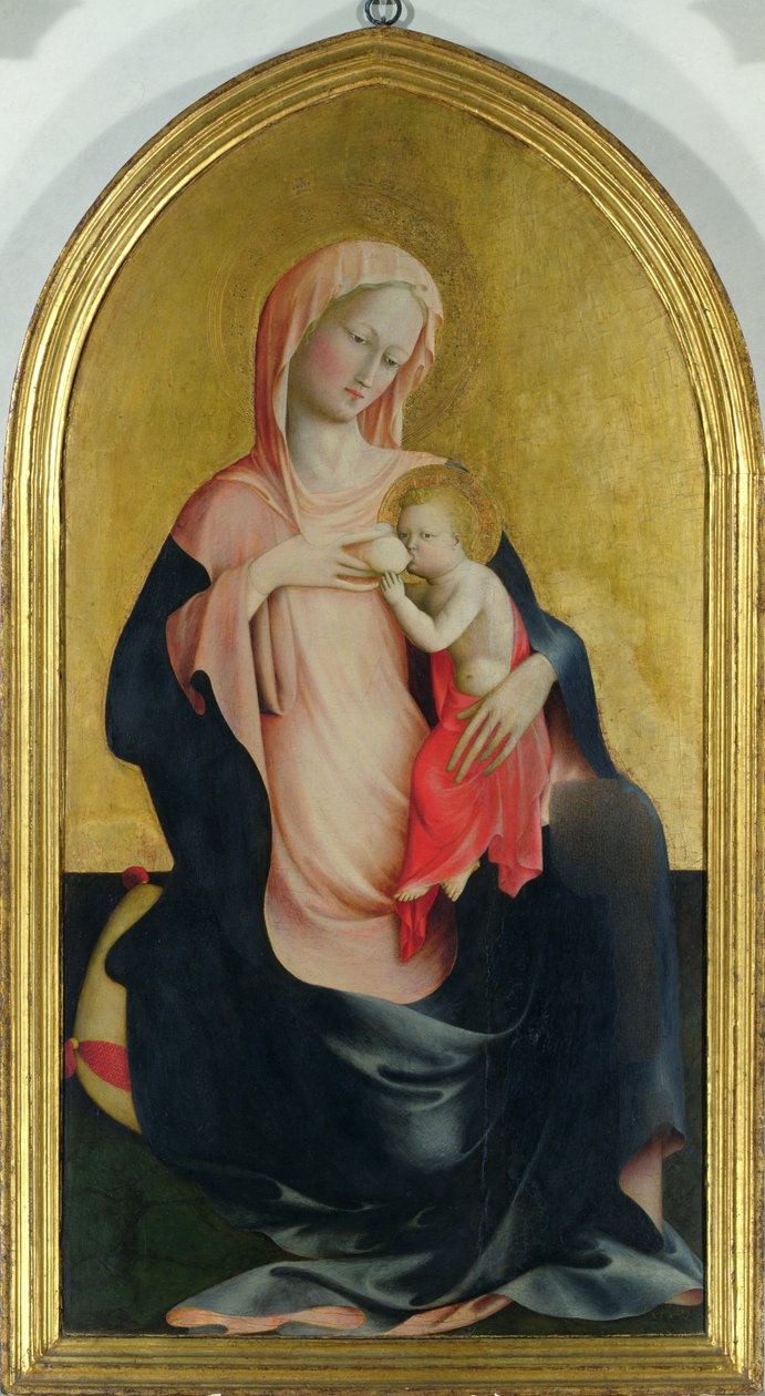 Madonna of Ydmygheden, ca. 1410 (tempera på panel) af Tommaso Masolino da Panicale