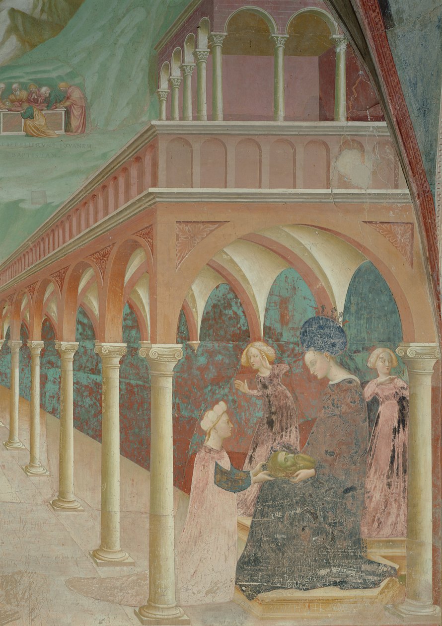Salome præsenterer John Baptists hoved for sin mor Herodias, 1435 af Tommaso Masolino da Panicale