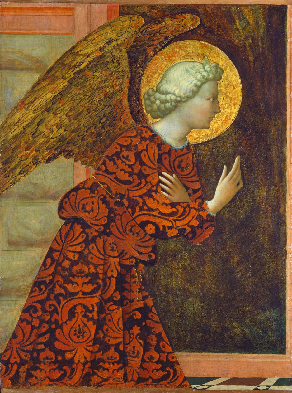 Ærkeenglen Gabriel, ca. 1430 (tempera på panel) af Tommaso Masolino da Panicale