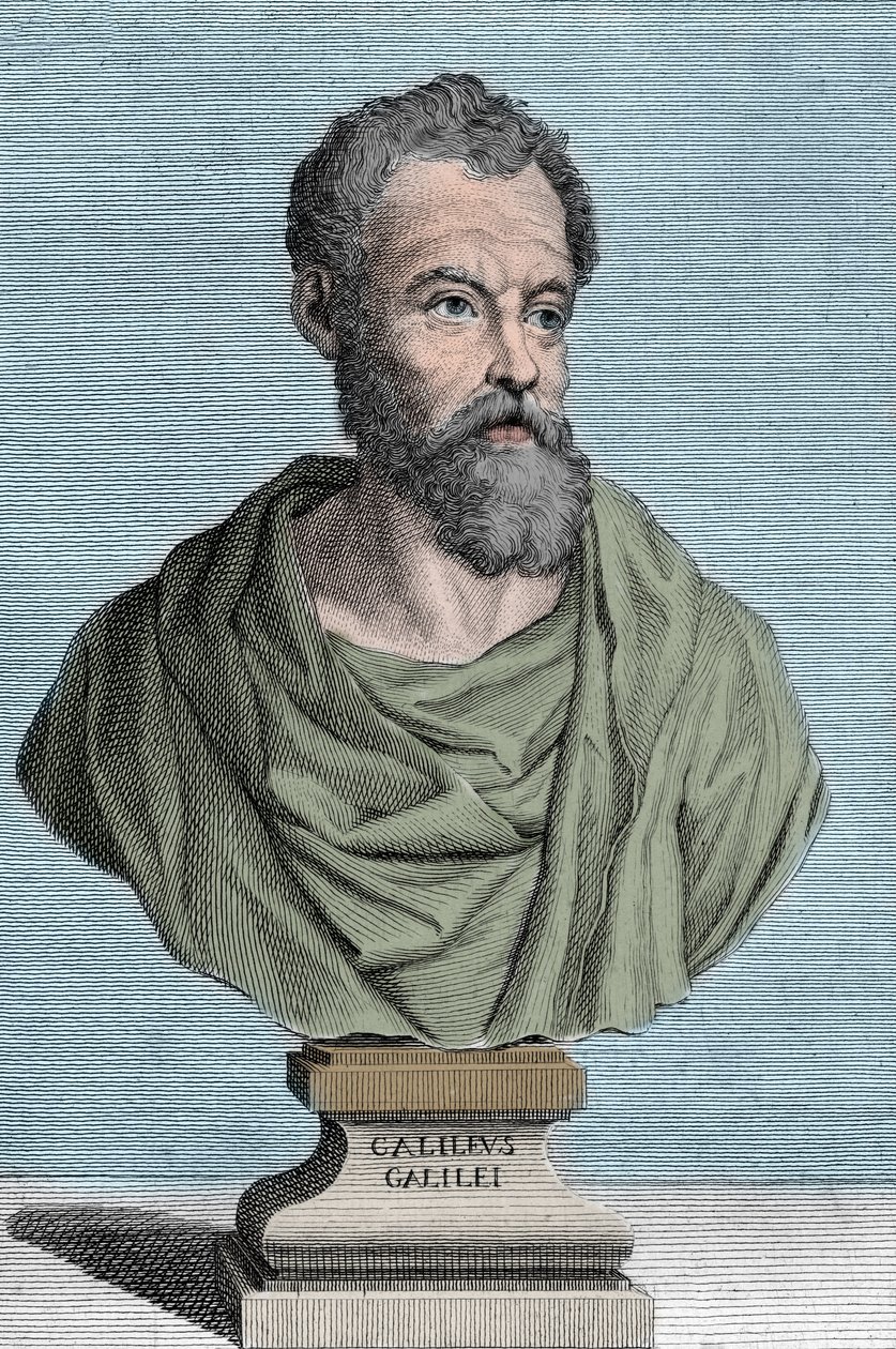 Portræt af Galileo Galilei dit Galilee, italiensk astronom (1564-1642) gravering af Tommaso Piroli (1752-1824) privat samling af Tommaso Piroli