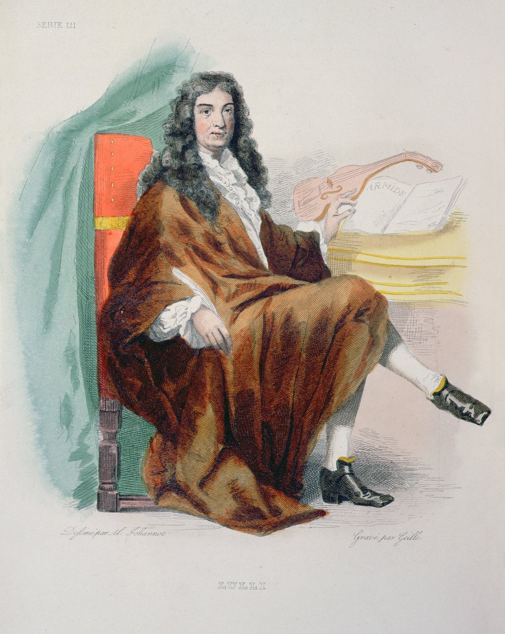 Jean-Baptiste Lully (1632-87), 1841 af Tony Johannot