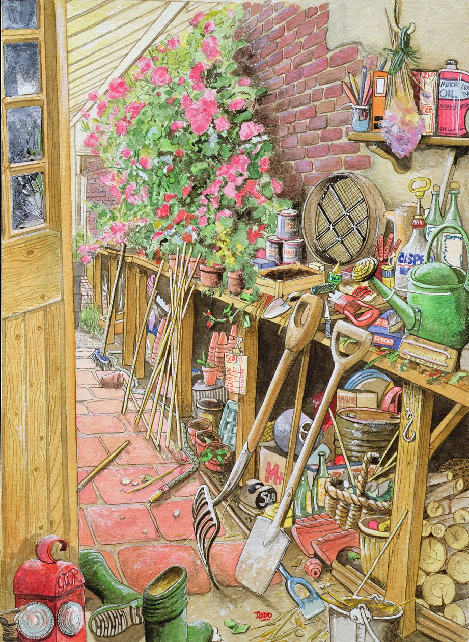 Potting Up, 1997 (wc på papir) af Tony Todd