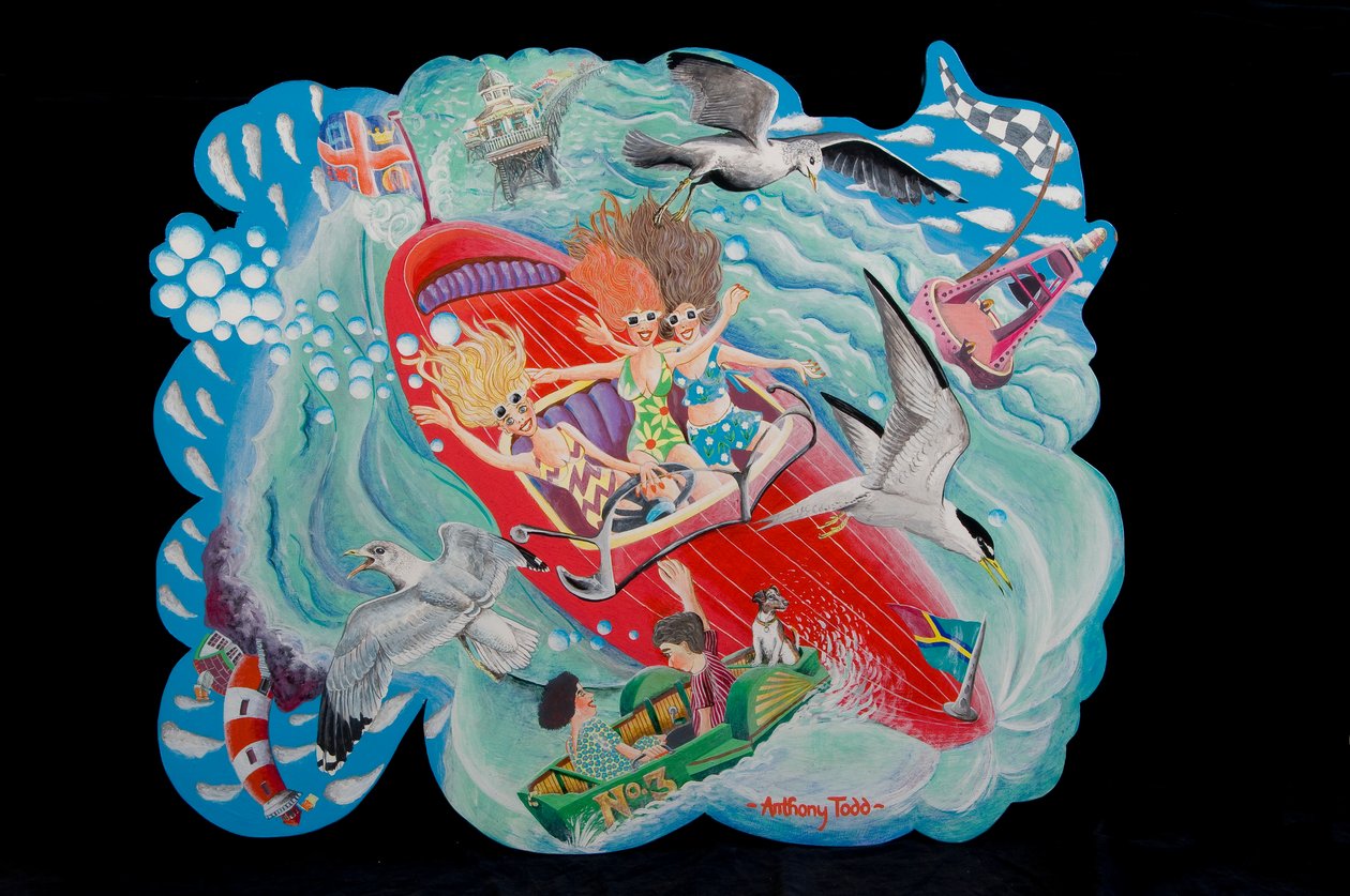 The Sea Birds, 2010 (akryl om bord) af Tony Todd