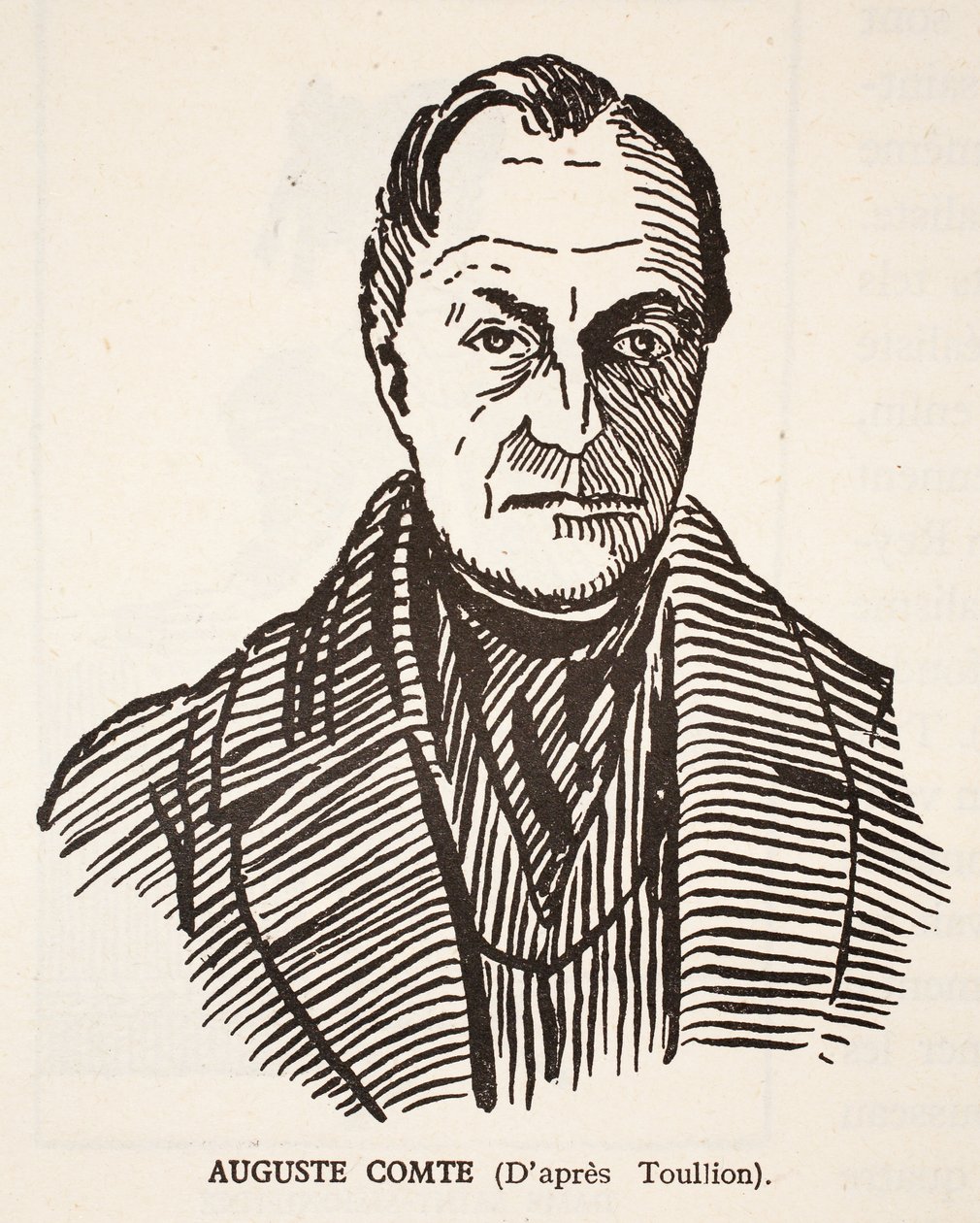 Auguste Comte af Tony Toullion