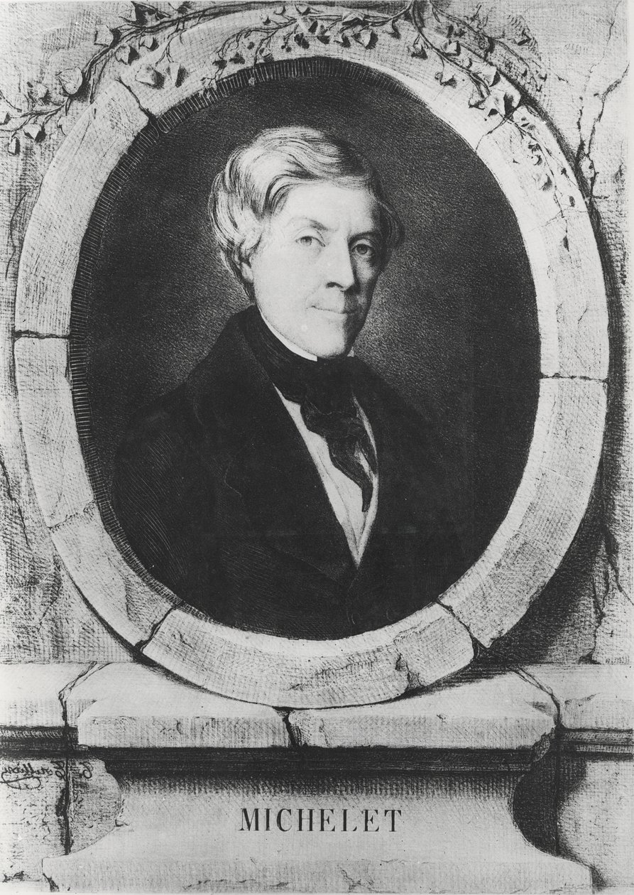 Portræt af Jules Michelet, 1843 af Tony Toullion