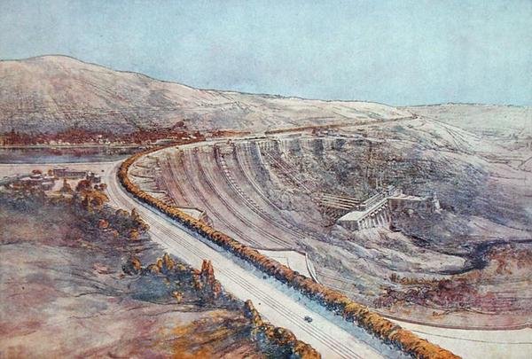 Hydro-Electric Dam, designet af Tony Garnier (1869-1948) fra 