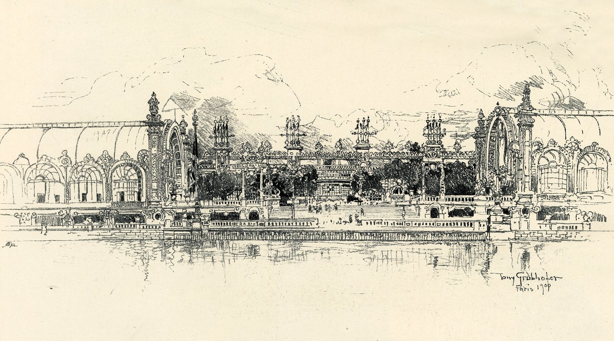 The Pavillions of Horticulture and Forestry af Tony Grubhofer, 1900. af Tony Grubhofer