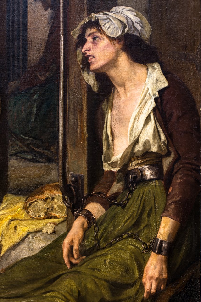Doktor Pinel befriede de sindssyge på Salpêtrière i 1795 af Tony Robert Fleury