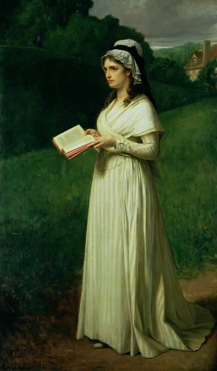 Portræt af Charlotte Corday af Tony Robert-Fleury