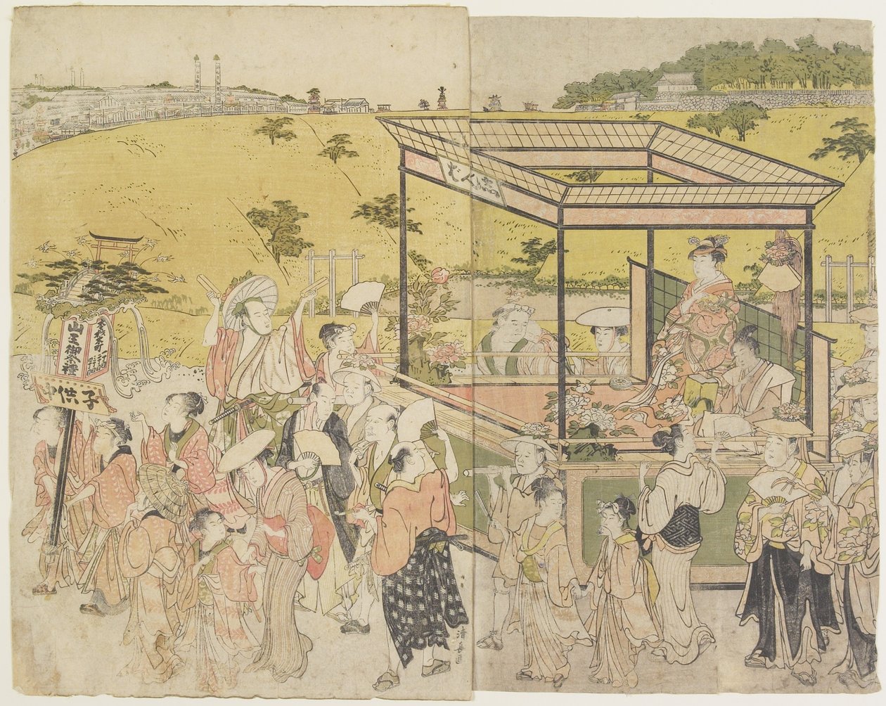 (The Sanno_ Festival Procession), 1788 af Torii Kiyonaga