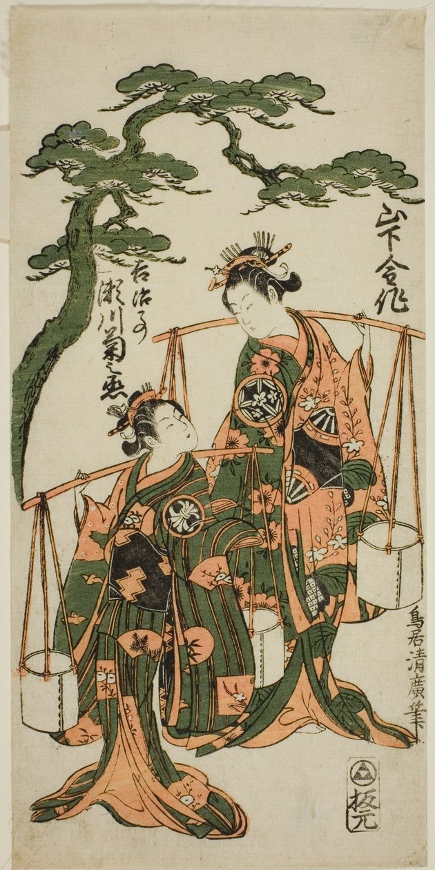 Te Ac og rs Yamashita Kinsaku God Ide d Segawa Kiku no Onna God af Torii Kiyohiro