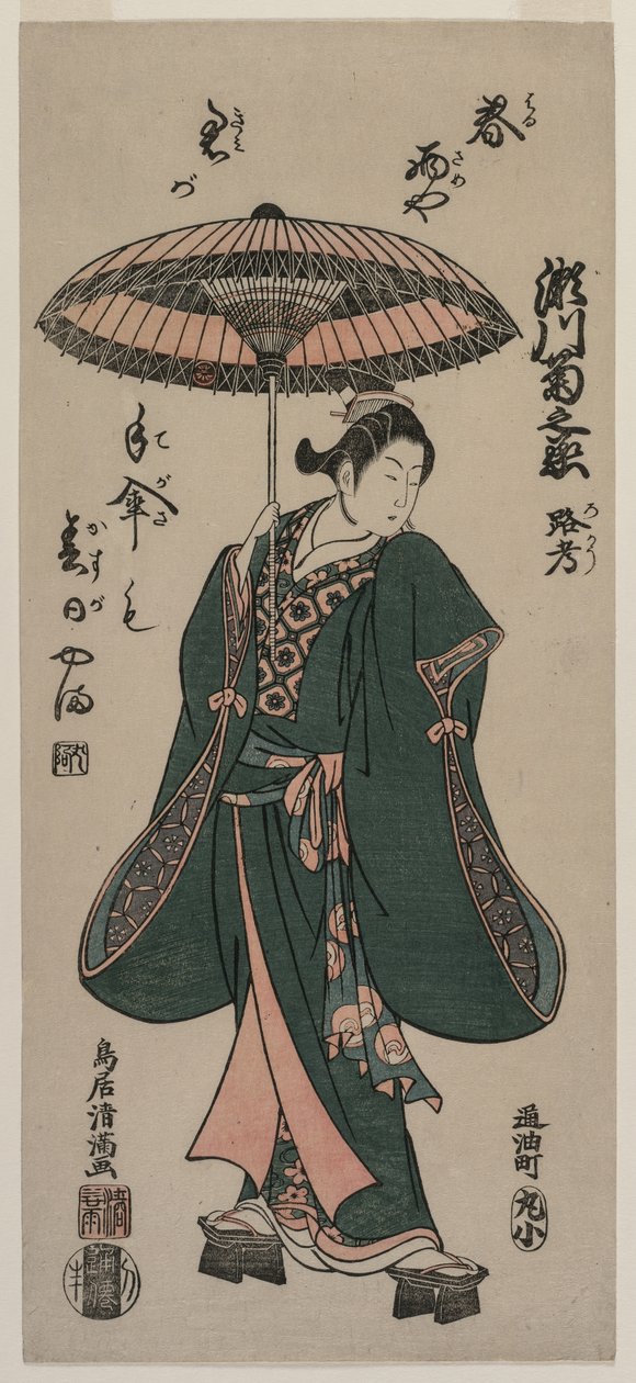 Segawa Chrysanthemum Onna af Torii Kiyomitsu