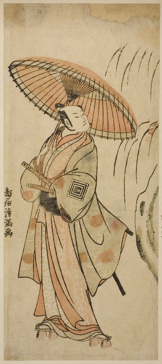Skuespilleren Ichikawa Komazo II af Torii Kiyomitsu I