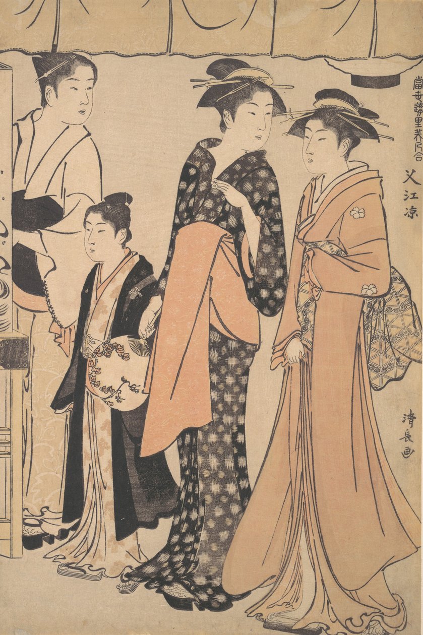 Afkøling ved Nakazu, 1782. af Torii Kiyonaga