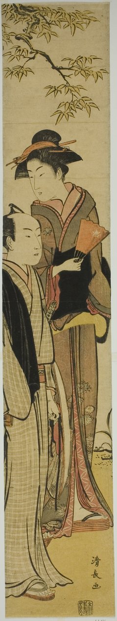 Par under et træ af Torii Kiyonaga