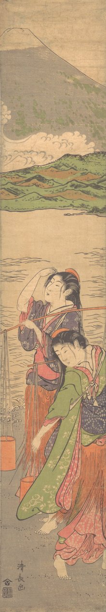 Dance of the Beach Maidens, slutningen af det 18. århundrede. af Torii Kiyonaga
