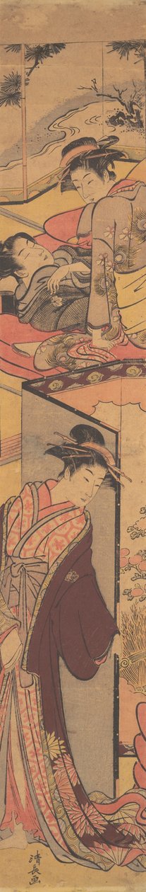 I et lysthus, slutningen af 1700-tallet. af Torii Kiyonaga