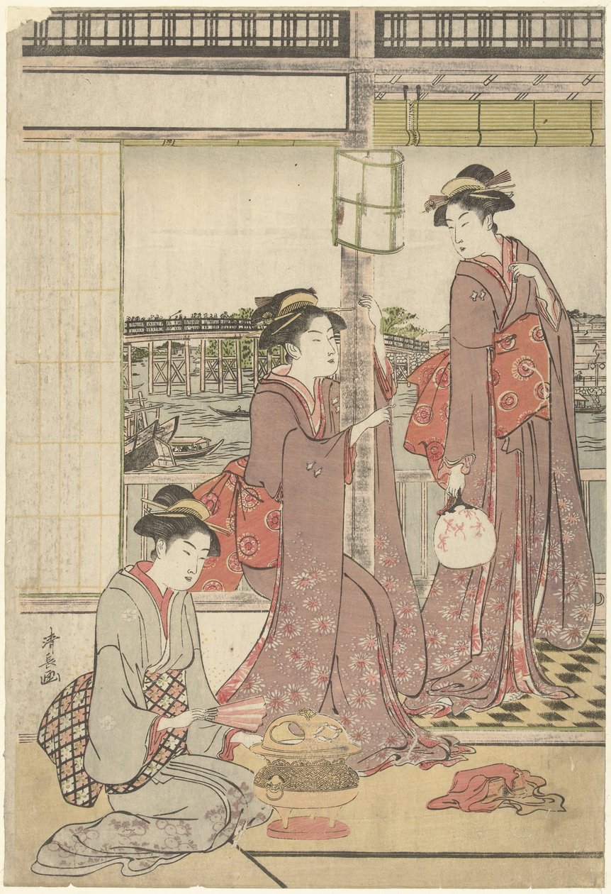 månefest af Torii Kiyonaga