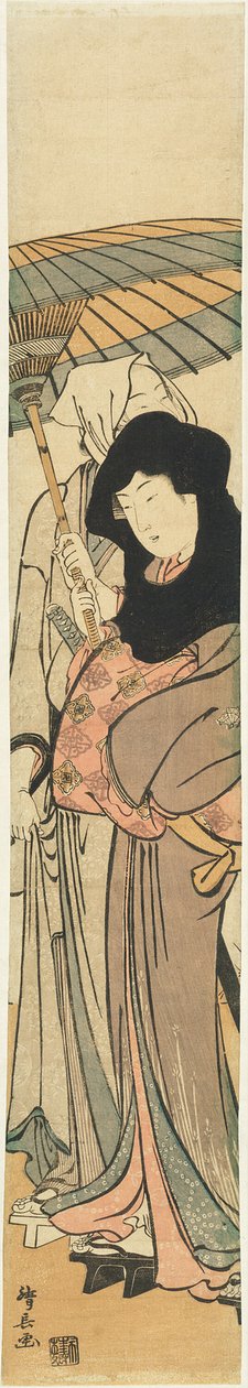 Ochiyo plan d anti-amerikansk af Torii Kiyonaga