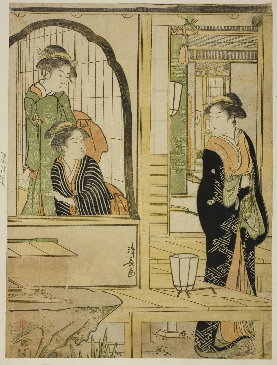 Parodi på P Rinshitsu Tokoro Ruri Idea d Ushiwakamaru af Torii Kiyonaga