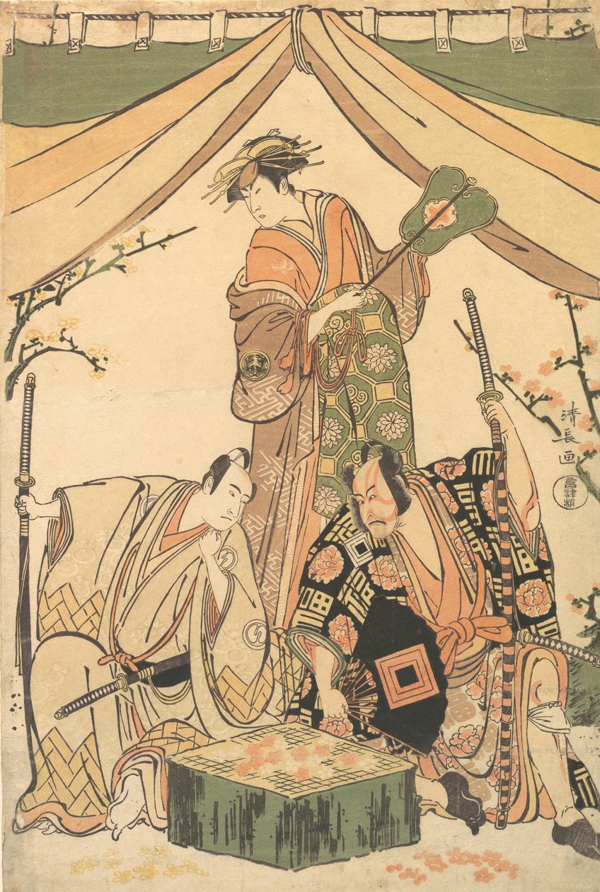 Dramaets sene, Ruger Kojima, 1784-85. af Torii Kiyonaga