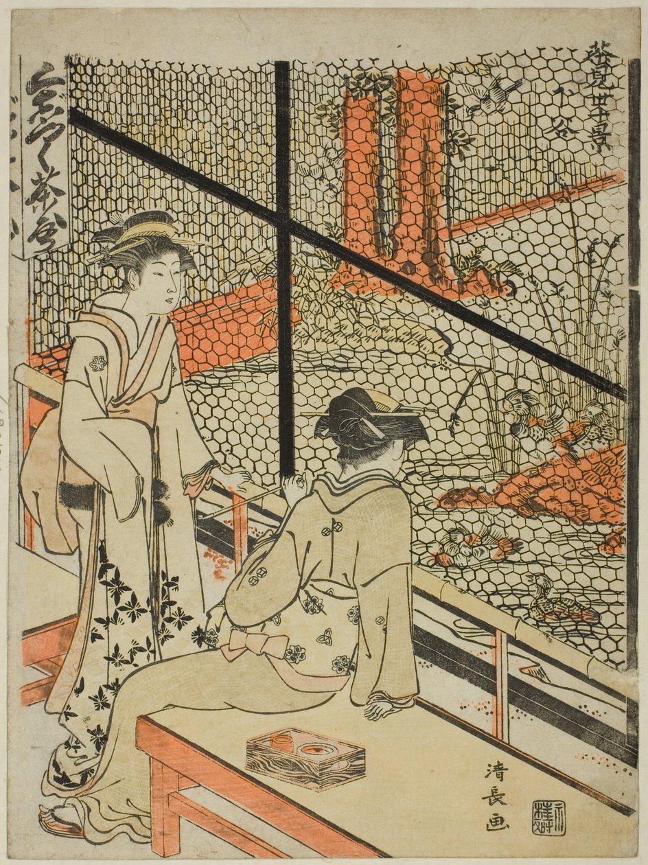 Shitaya, fra serien "Ten Scenes of Teahouses (Chamise jikkei)" af Torii Kiyonaga