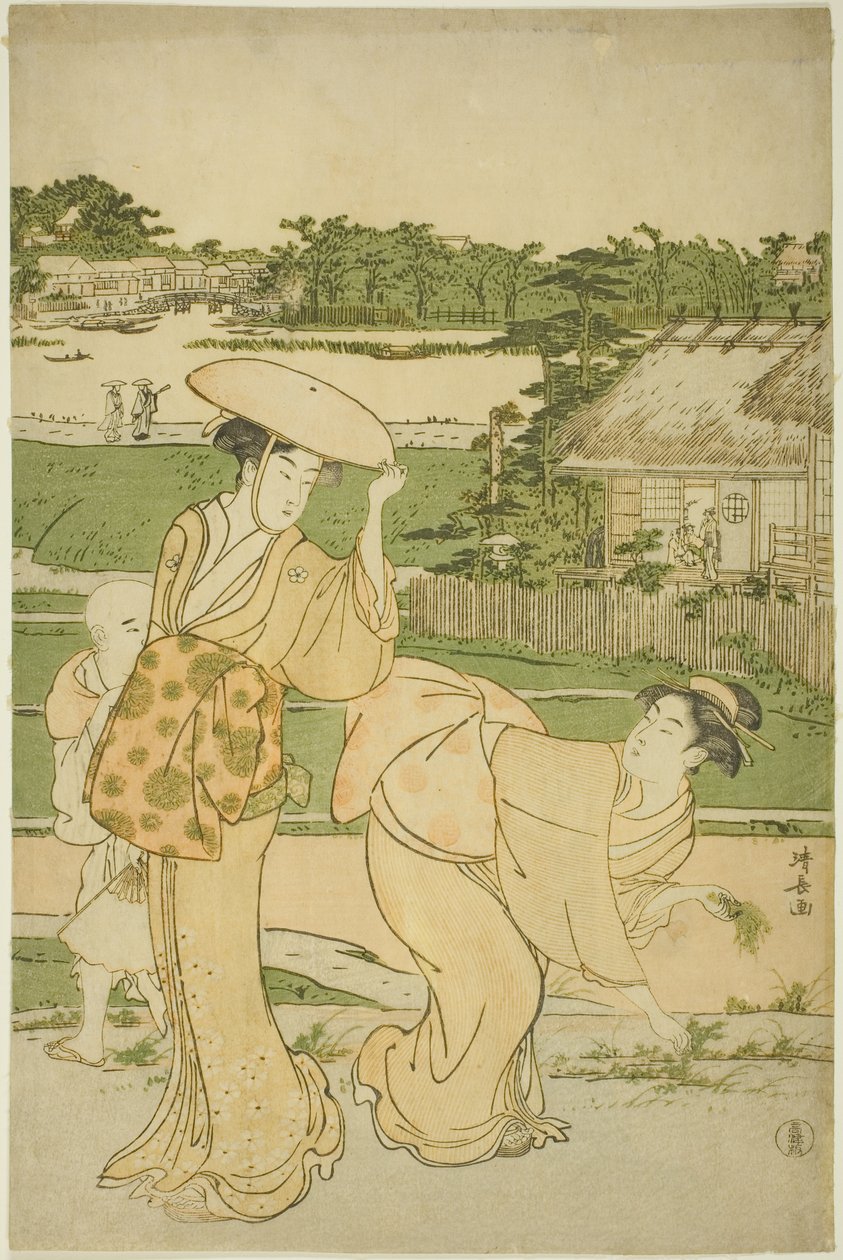 Forårsudflugt til Mukojima af Torii Kiyonaga
