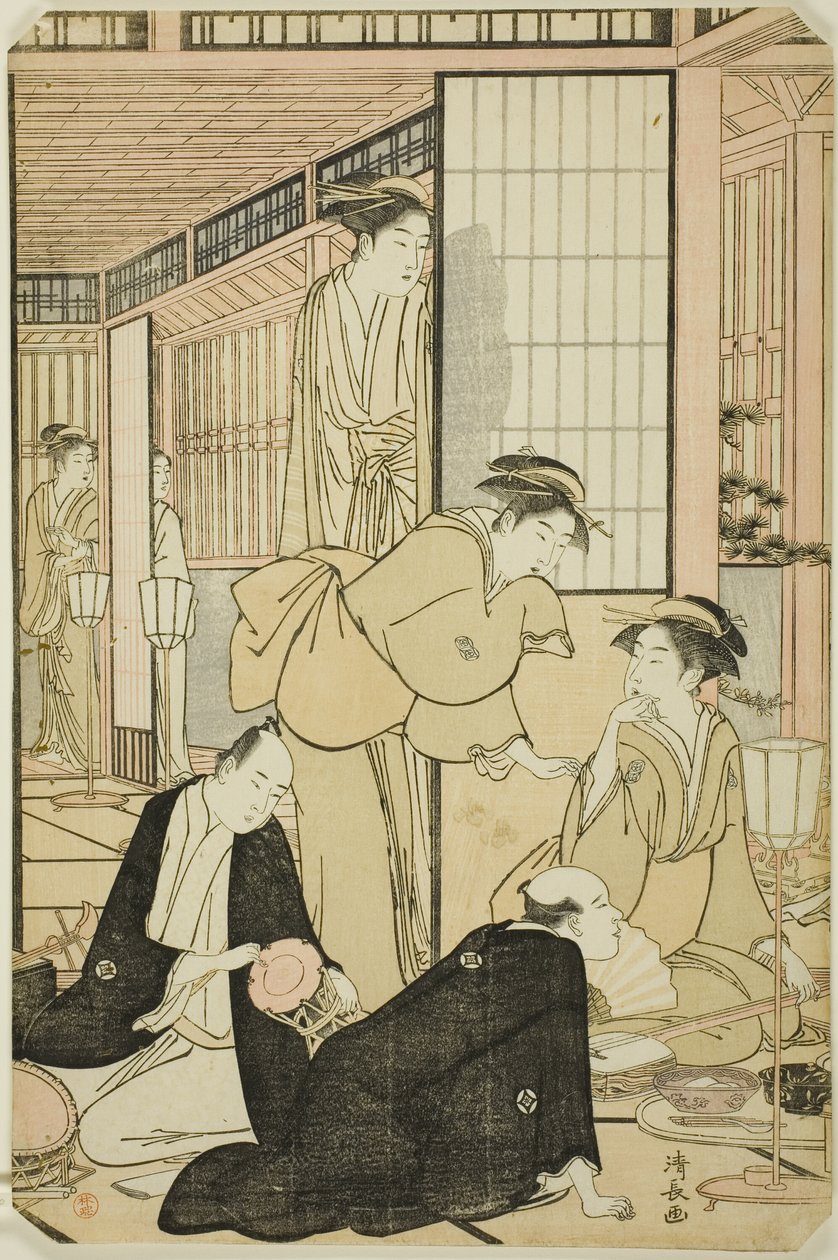 Den ottende måned, fra serien "Tolv måneder i syd (Minami juni ko)" af Torii Kiyonaga