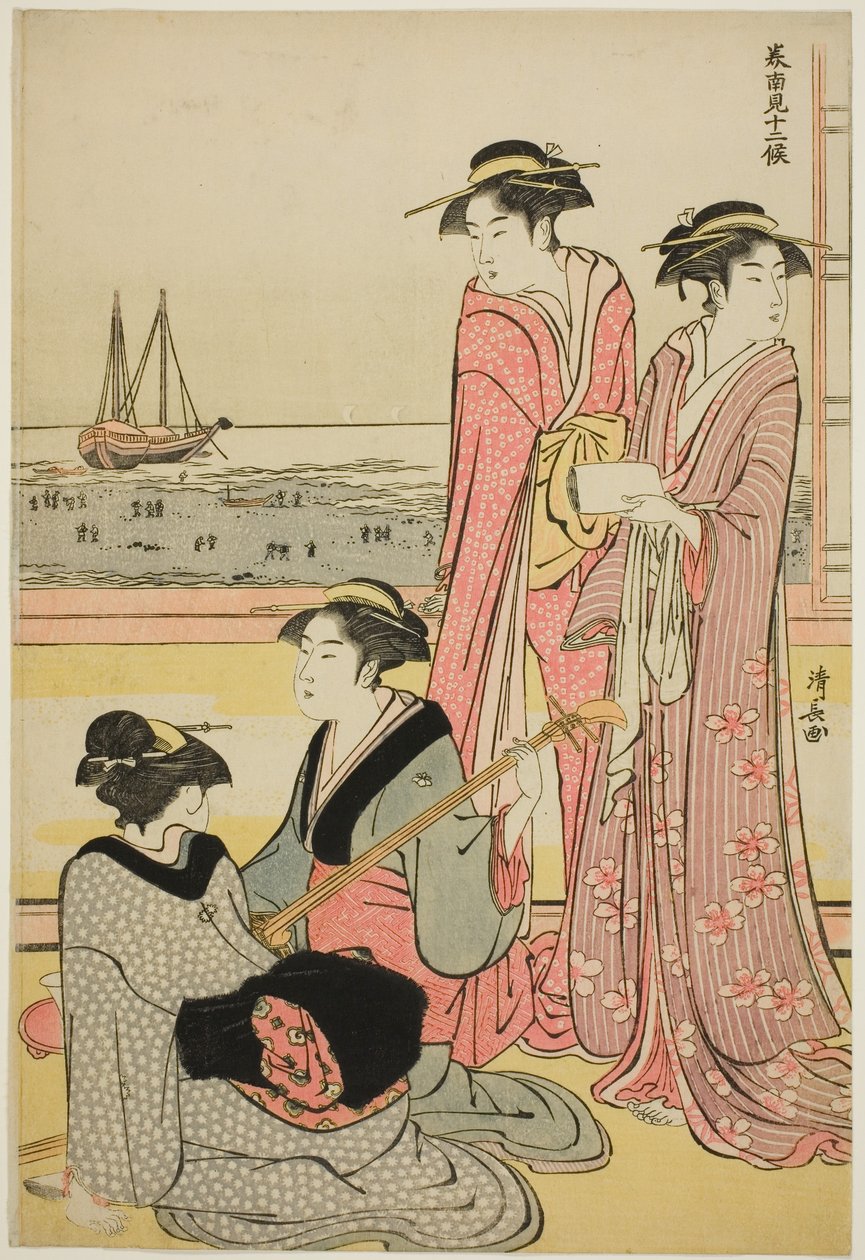 Den fjerde måned, fra serien "Tolv måneder i syd (Minami juni ko)" af Torii Kiyonaga