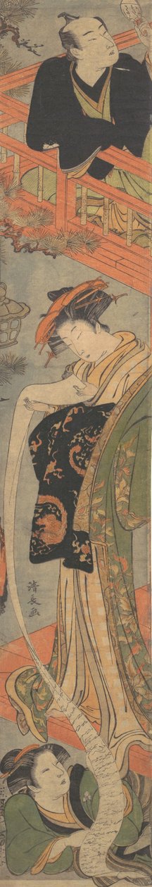 Kærlighedsbrevet, slutningen af det 18. århundrede. af Torii Kiyonaga