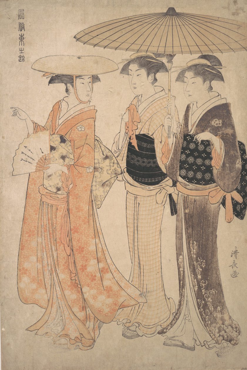 Promenaden. af Torii Kiyonaga