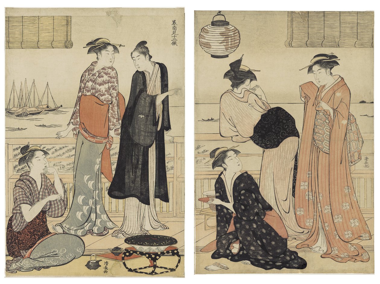 Den sjette måned, fra serien Tolv måneder i syd af Torii Kiyonaga