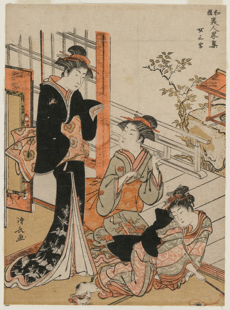 Tre kvinder fra serien A Brief Collection of Japanese Beautys, 1781. af Torii Kiyonaga