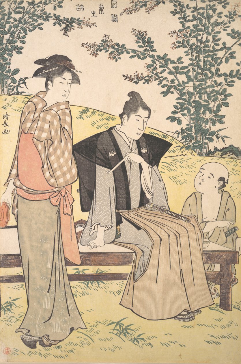 Vifter med Bush Clover ved Hogira, 1785. af Torii Kiyonaga