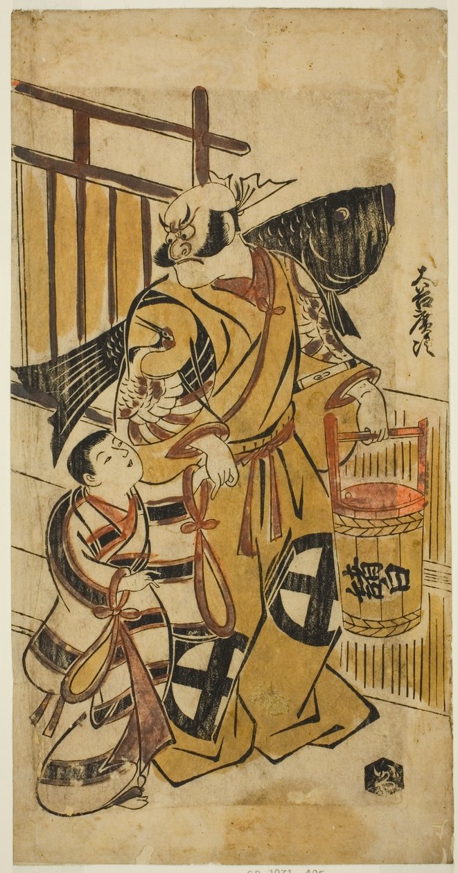 Ohta ni Hiroji Doctor Som Asahina Saburo af Torii Kiyonobu I