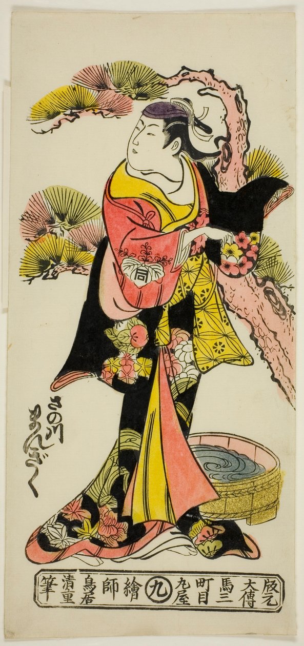 Skuespilleren Sanogawa Mangiku I. Download gratis mp3 af Torii Kiyoshige