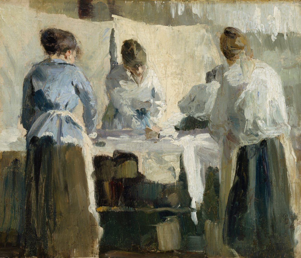 Franske kvinders strygning, 1889. af Torsten Wasastjerna