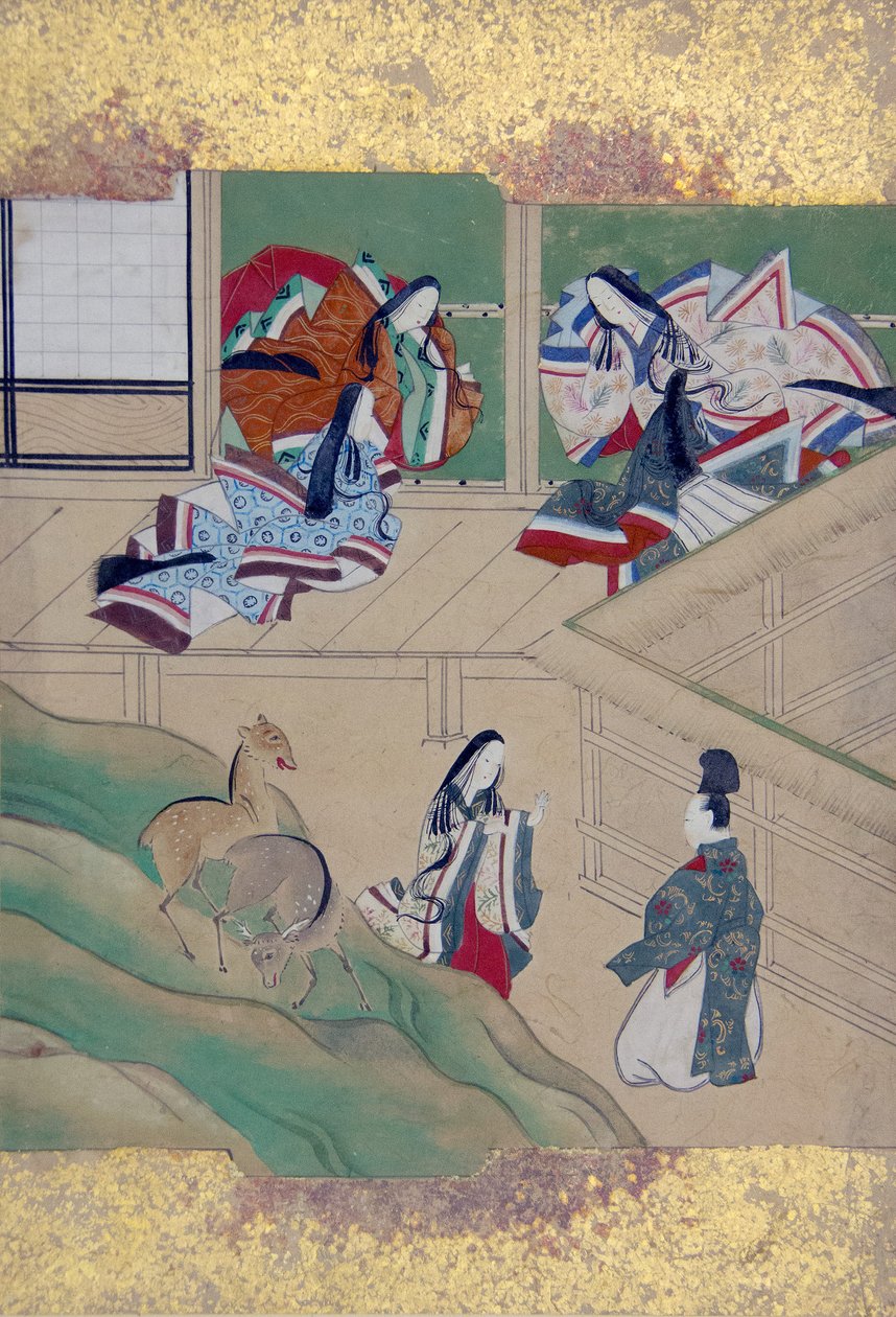 Scener fra Tales of Ise Ise monogatari, slutningen af det 18. århundrede. af Tosa School