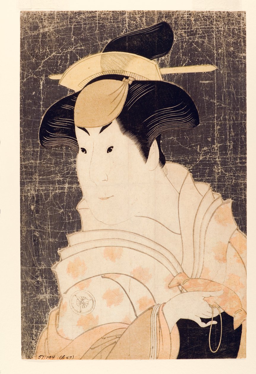 Skuespilleren Iwai Hanshiro IV som Shigenoi, den våde sygeplejerske, 1794 (træblok) af Toshusai Sharaku