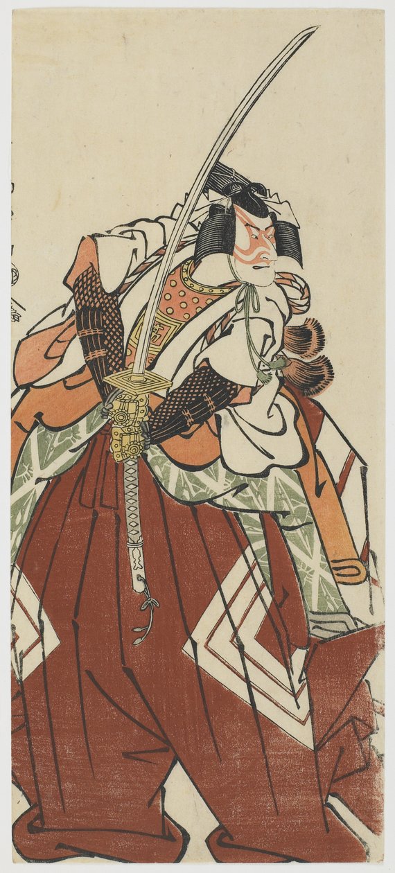 Ichikawa Komazo Good As Shinozuka Around, 1794 af Toshusai Sharaku
