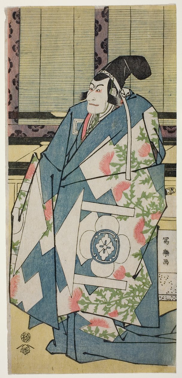 Te C og r Ichikawa Budozome Som Kudo Saemon Suketsune af Toshusai Sharaku