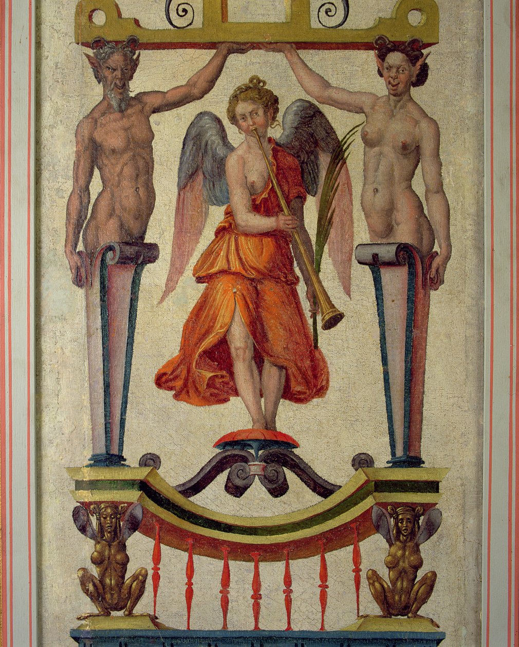 Arabisk panel, der kan være kommet fra Nonsuch Palace, 1500-tallet af Toto